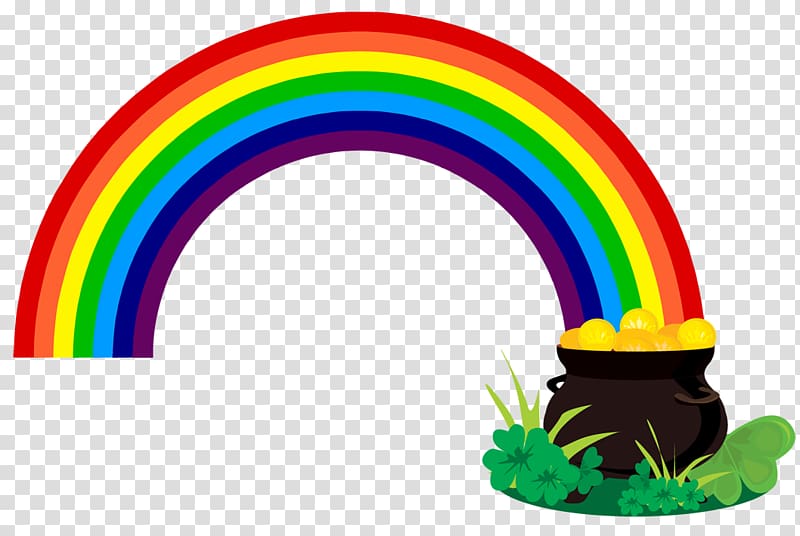Rainbow Pot of Gold Leprechaun , Hd Rainbow transparent background PNG clipart