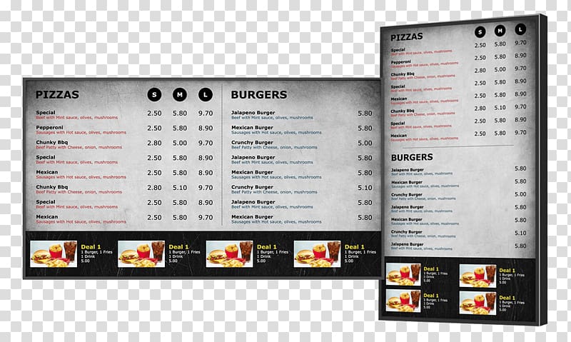 Cafe Menu Restaurant Food Bakery, menu boards transparent background PNG clipart