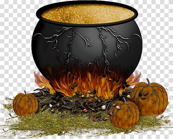 Cauldron Pumpkin Boszorkány Halloween Hexenkessel, pumpkin transparent background PNG clipart