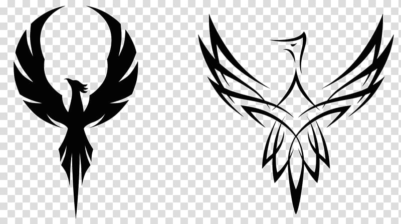 Phoenix Logo , Black Phoenix transparent background PNG clipart