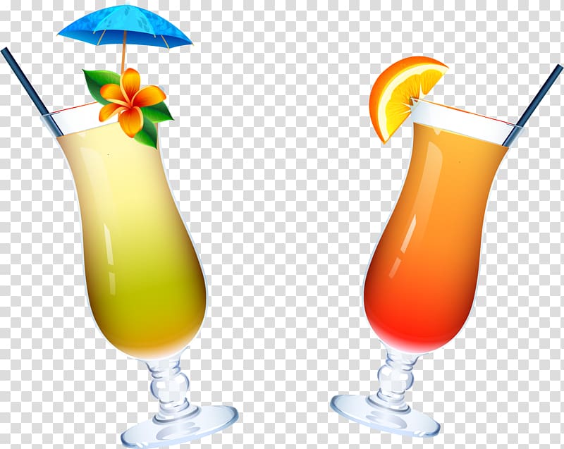 Cocktail Sea Breeze Juice Bay Breeze Blue Hawaii, hand-painted cocktail transparent background PNG clipart