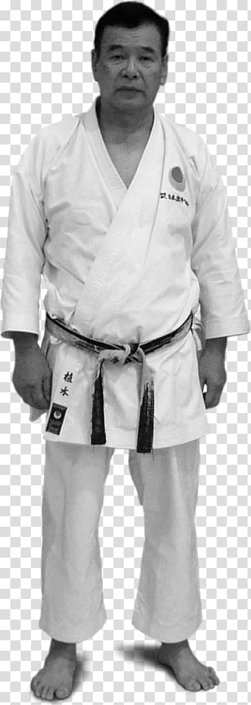 Masaaki Ueki Japan Karate Association Dobok Black belt, karate transparent background PNG clipart