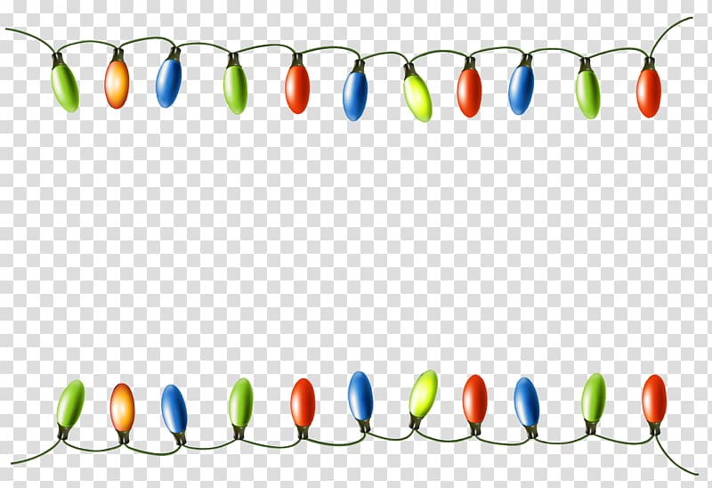 Christmas lights Garland , Border String transparent background PNG clipart