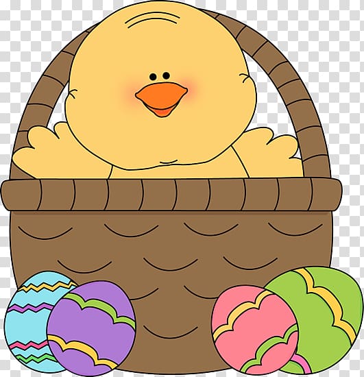 Easter Bunny Easter basket Easter egg , Cute Easter transparent background PNG clipart