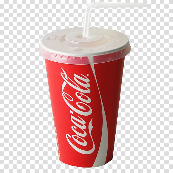 Coca-Cola Fizzy Drinks Paper cup Drinking straw, coca cola transparent background PNG clipart