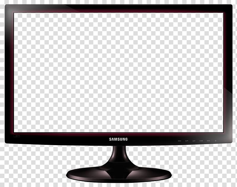 black Samsung flat screen TV, Computer monitor Electronic visual display Light-emitting diode Workflow Contrast, Computer Monitor transparent background PNG clipart