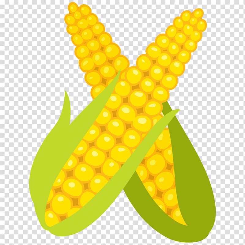 Corn on the cob Vegetable Fruit Letter X, Cartoon Vegetable Fruit Letter X transparent background PNG clipart