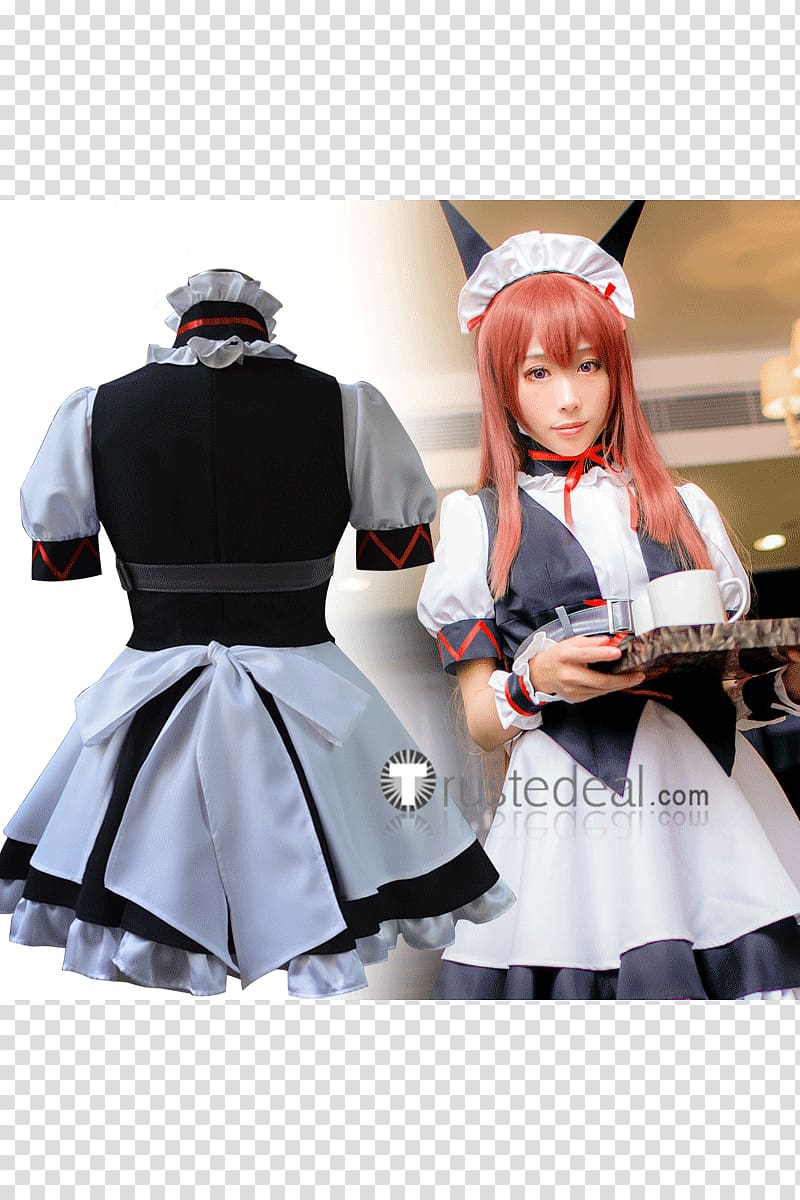 Steins;Gate Kurisu Makise Cosplay French maid, Maid Cosplay transparent background PNG clipart
