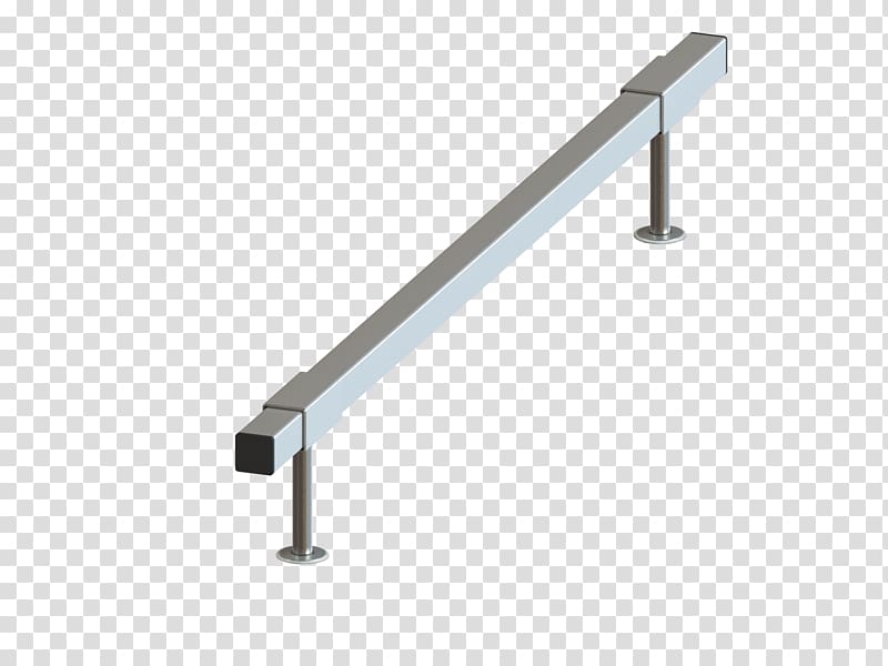 Rail transport Trolley Stainless steel Rail profile, metal square transparent background PNG clipart