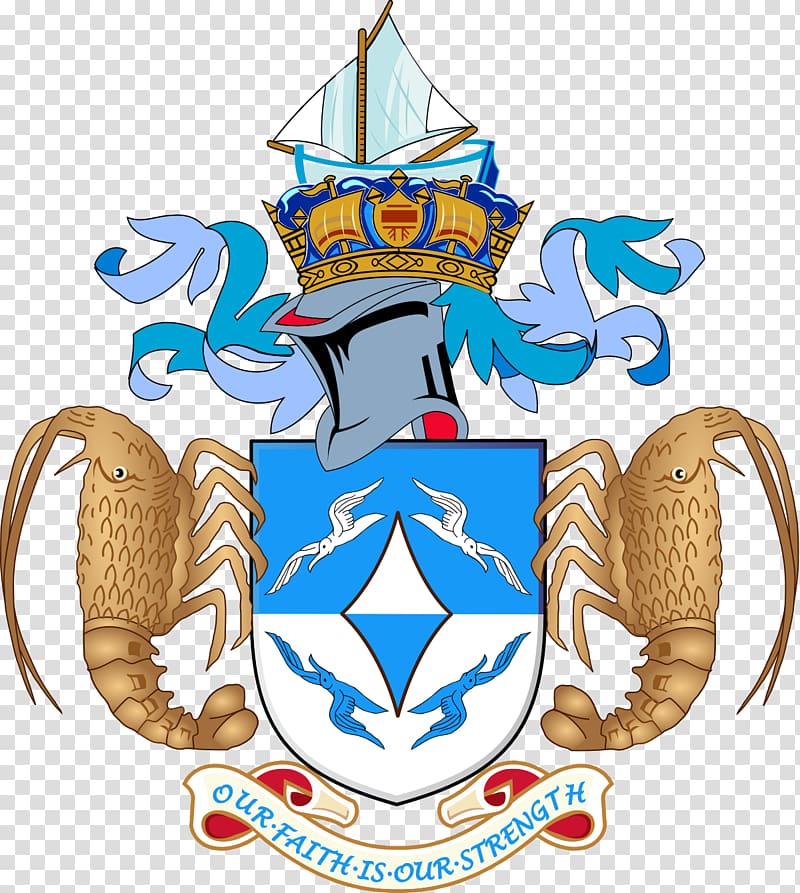 Tristan da Cunha Saint Helena Ascension Island British Overseas Territories Coat of arms, crest transparent background PNG clipart