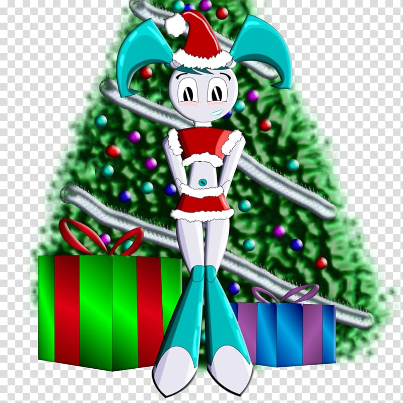 Christmas Television Fan art , cute robot transparent background PNG clipart