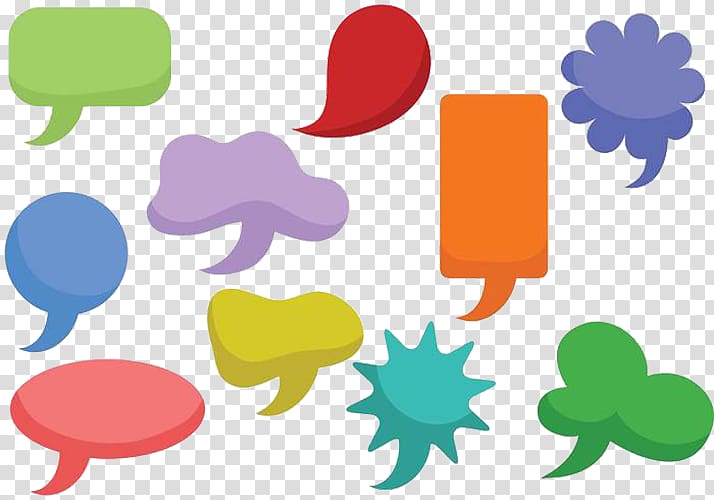 Speech balloon , Color Tips dialogue message transparent background PNG clipart