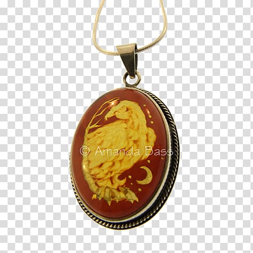 Locket, Amber stones transparent background PNG clipart