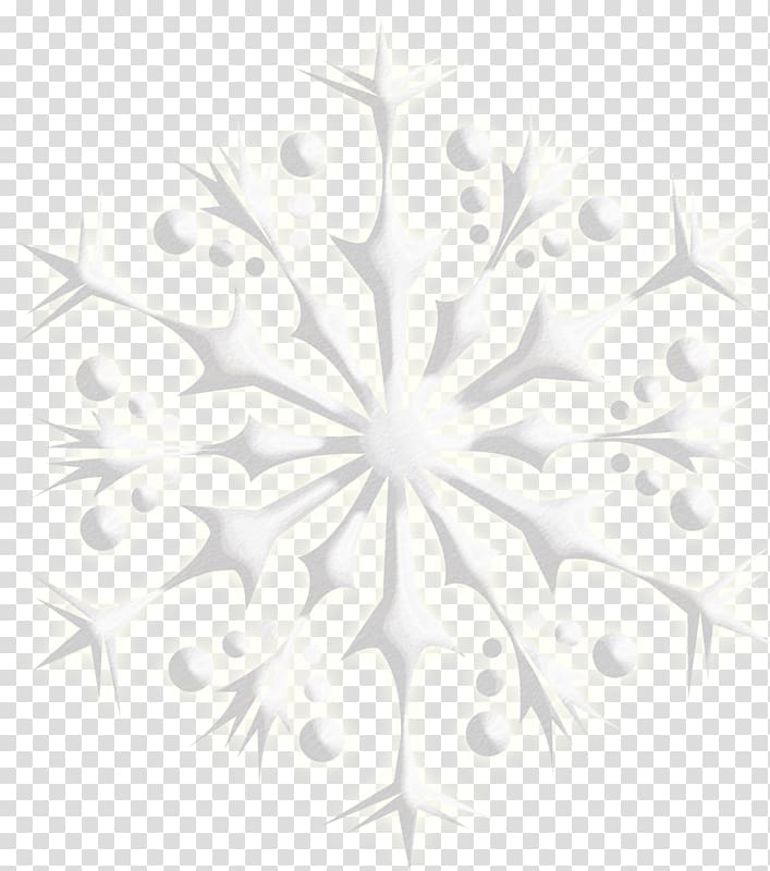 Black and white Snowflake Desktop Pattern, Snowflake transparent background PNG clipart