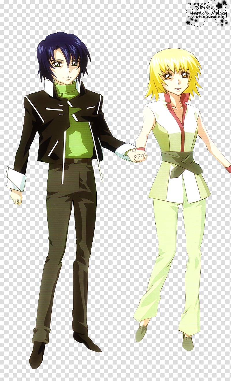 Cagalli Yula Athha Athrun Zala Costume Mangaka Anime, Gundam seed transparent background PNG clipart