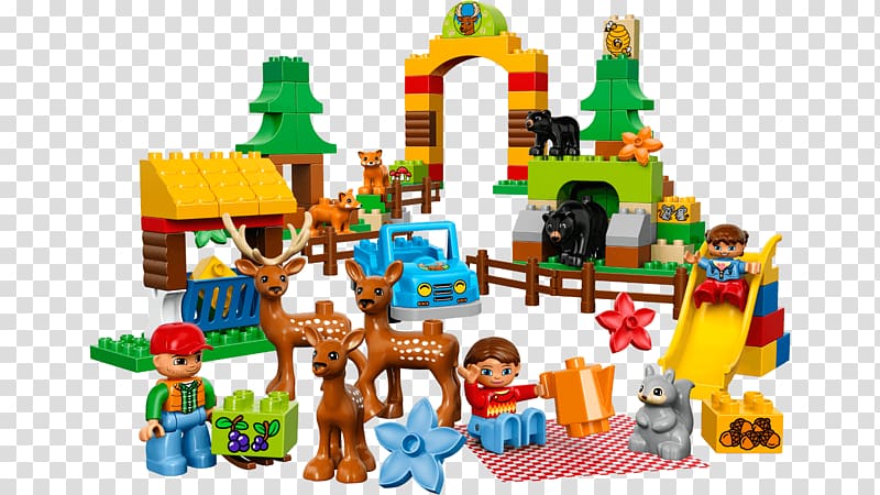 LEGO 10584 DUPLO Forest: Park Lego Duplo Toy block, children\'s toys collection transparent background PNG clipart