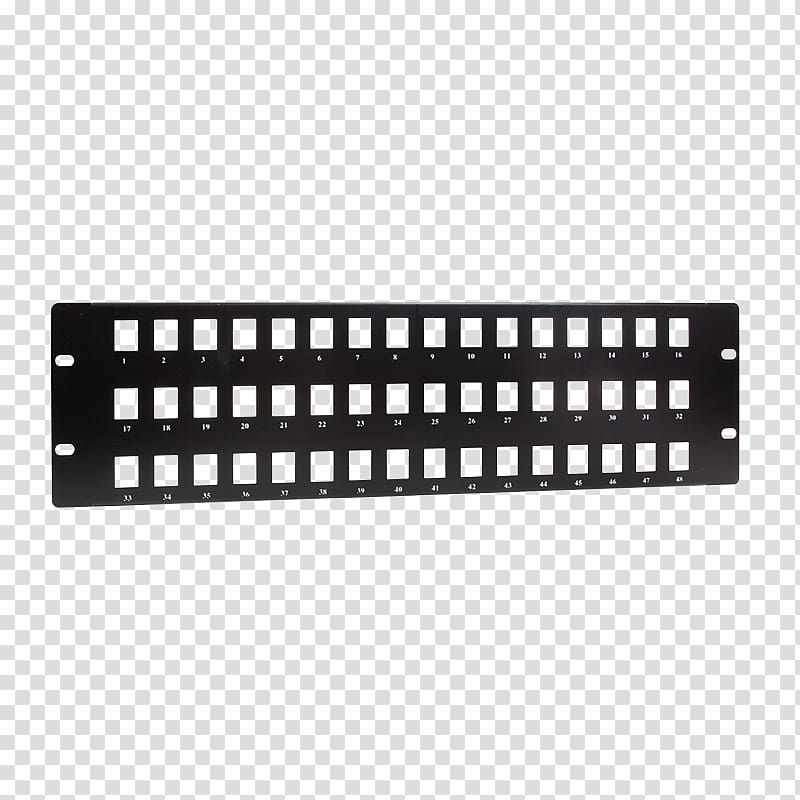 Patch Panels Equalization 19-inch rack Audio XLR connector, others transparent background PNG clipart