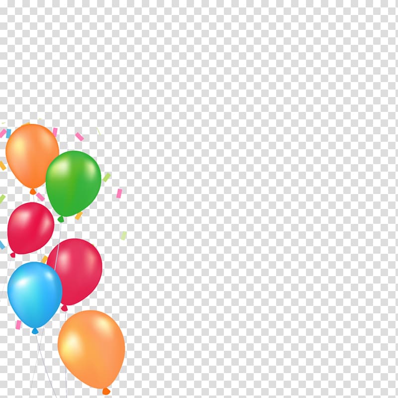 Birthday Balloon Party favor, Birthday transparent background PNG clipart