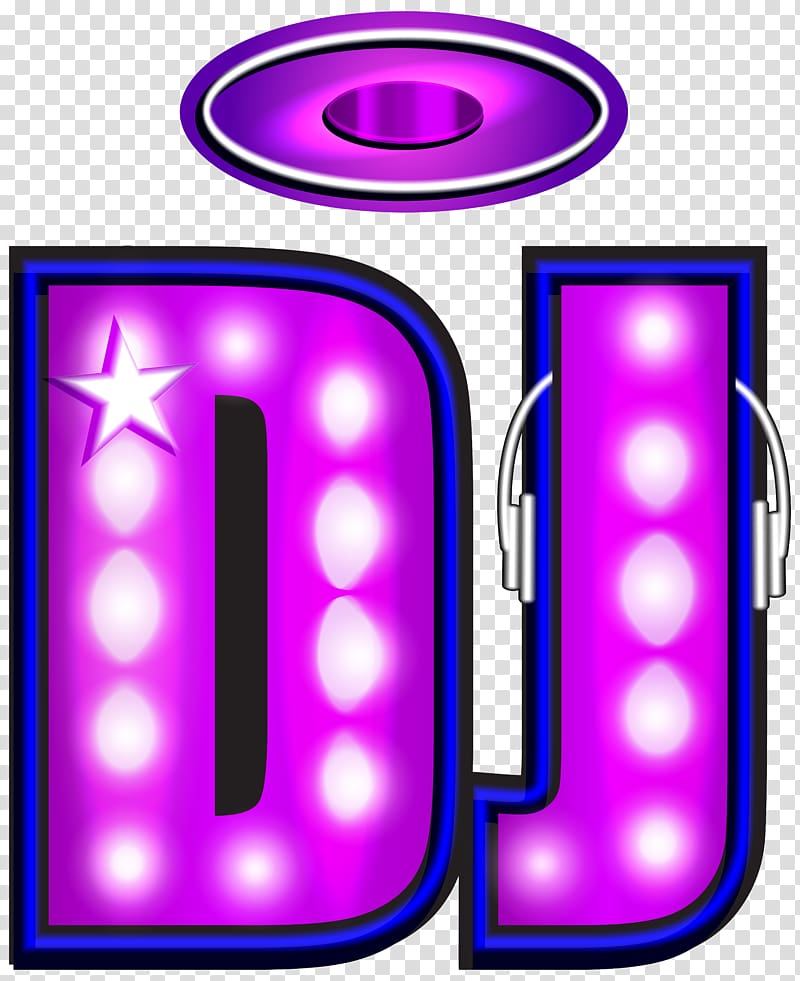 DJ lights illustration, Disc jockey , DJ Neon transparent background PNG clipart