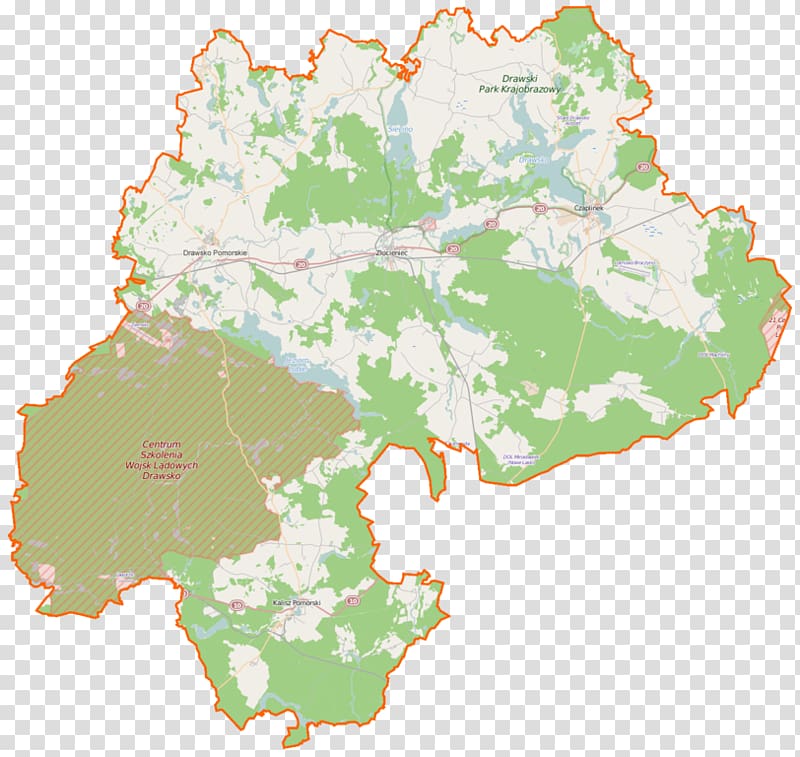 Drawsko Pomorskie Jaworze, West Pomeranian Voivodeship Land Forces Training Center Drawsko Kalisz Pomorski, map transparent background PNG clipart