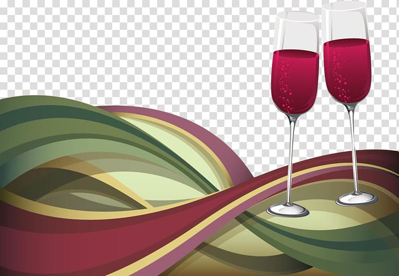 Curve Line, Colored stripes of red wine transparent background PNG clipart