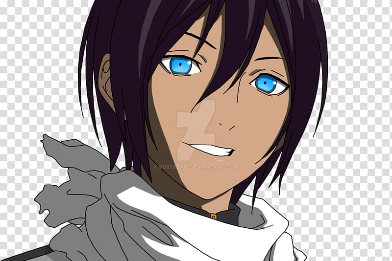 Noragami Yato-no-kami Anime Drawing, shading transparent background PNG clipart