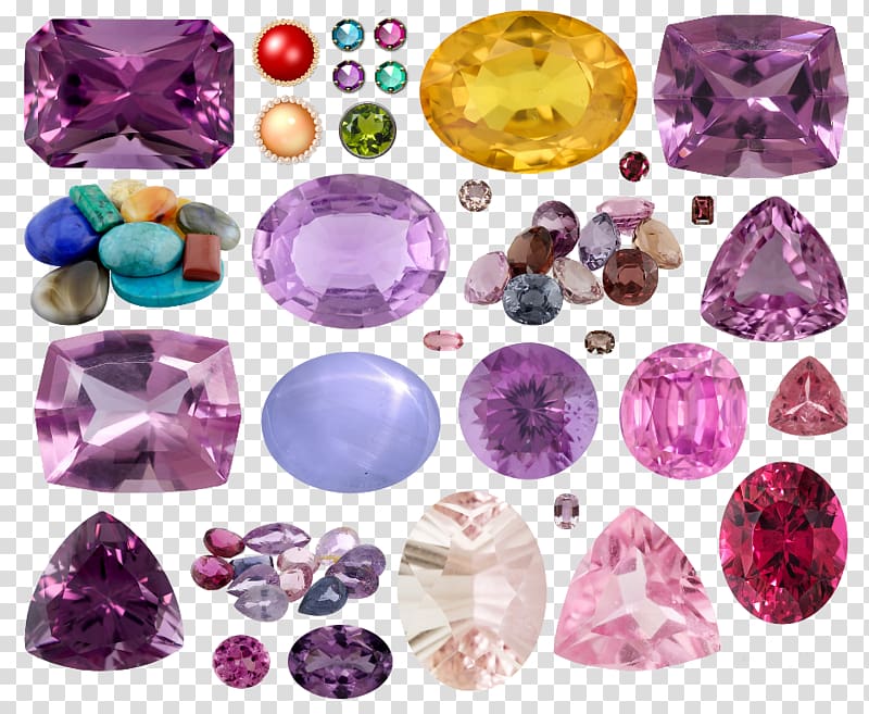 Amethyst Ring Gemstone Necklace Bead, piedras preciosas transparent background PNG clipart