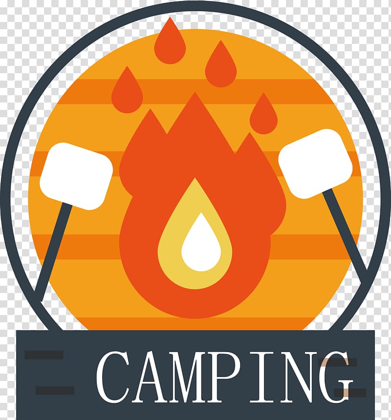 Logo Camping, Cooking food labels transparent background PNG clipart