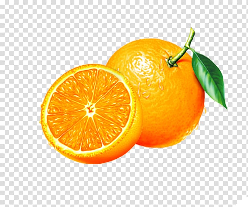 Juice Orange Cherry, Hand-painted Creative 3D transparent background PNG clipart