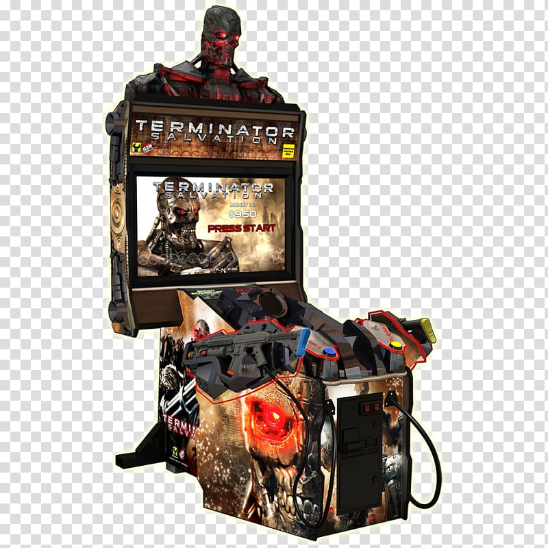 Terminator Salvation Arcade game Video game Amusement arcade Raw Thrills, realism of transparent background PNG clipart
