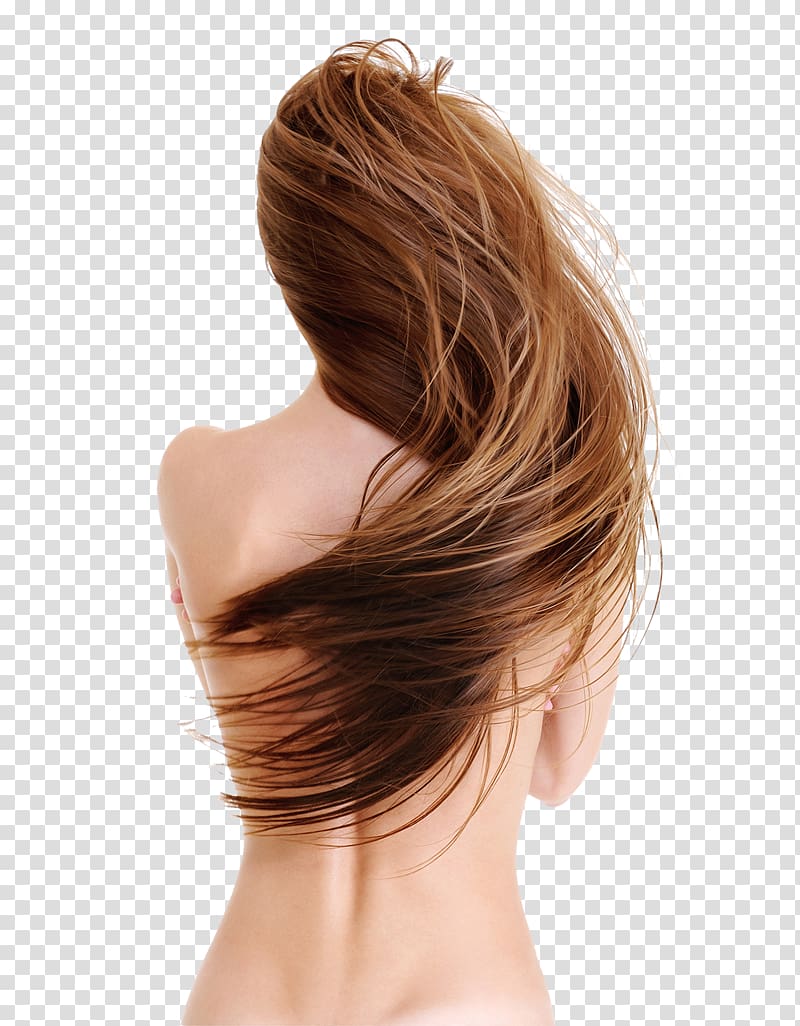 person's brown hair, Hairstyle Artificial hair integrations Beauty Parlour, Hair transparent background PNG clipart