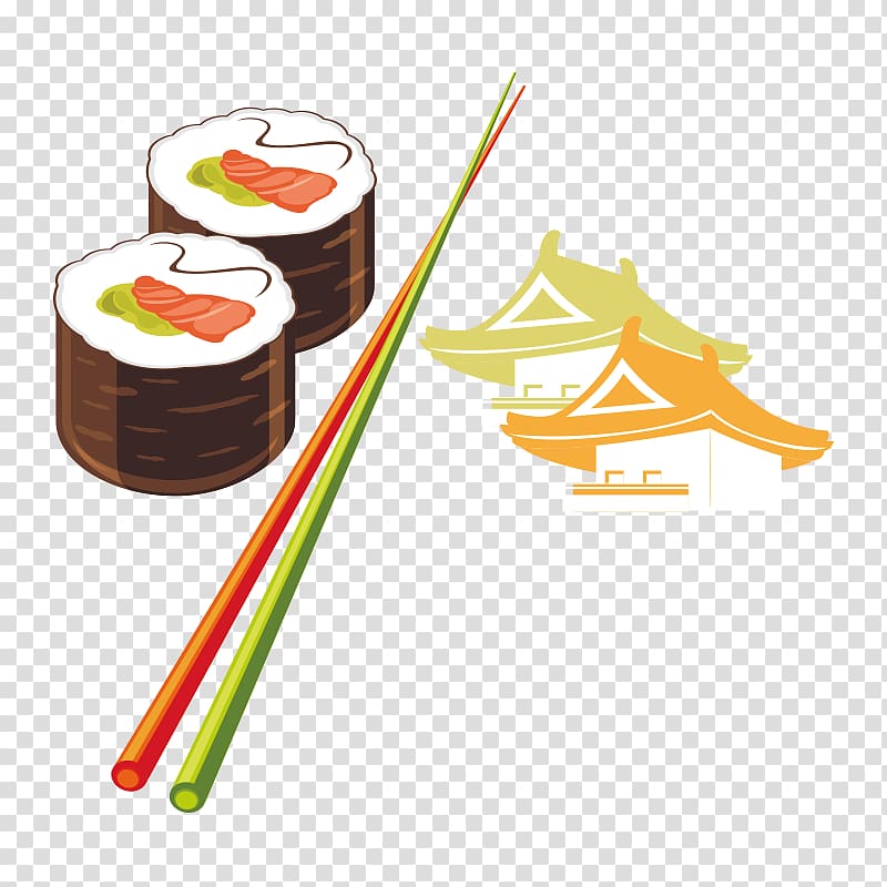 Sushi Japanese Cuisine Sashimi Makizushi California roll, Sushi transparent background PNG clipart