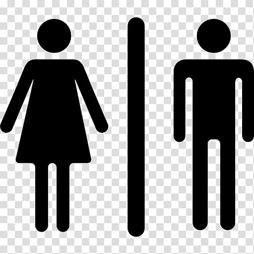 Unisex public toilet Bathroom Sign, healthy women transparent background PNG clipart