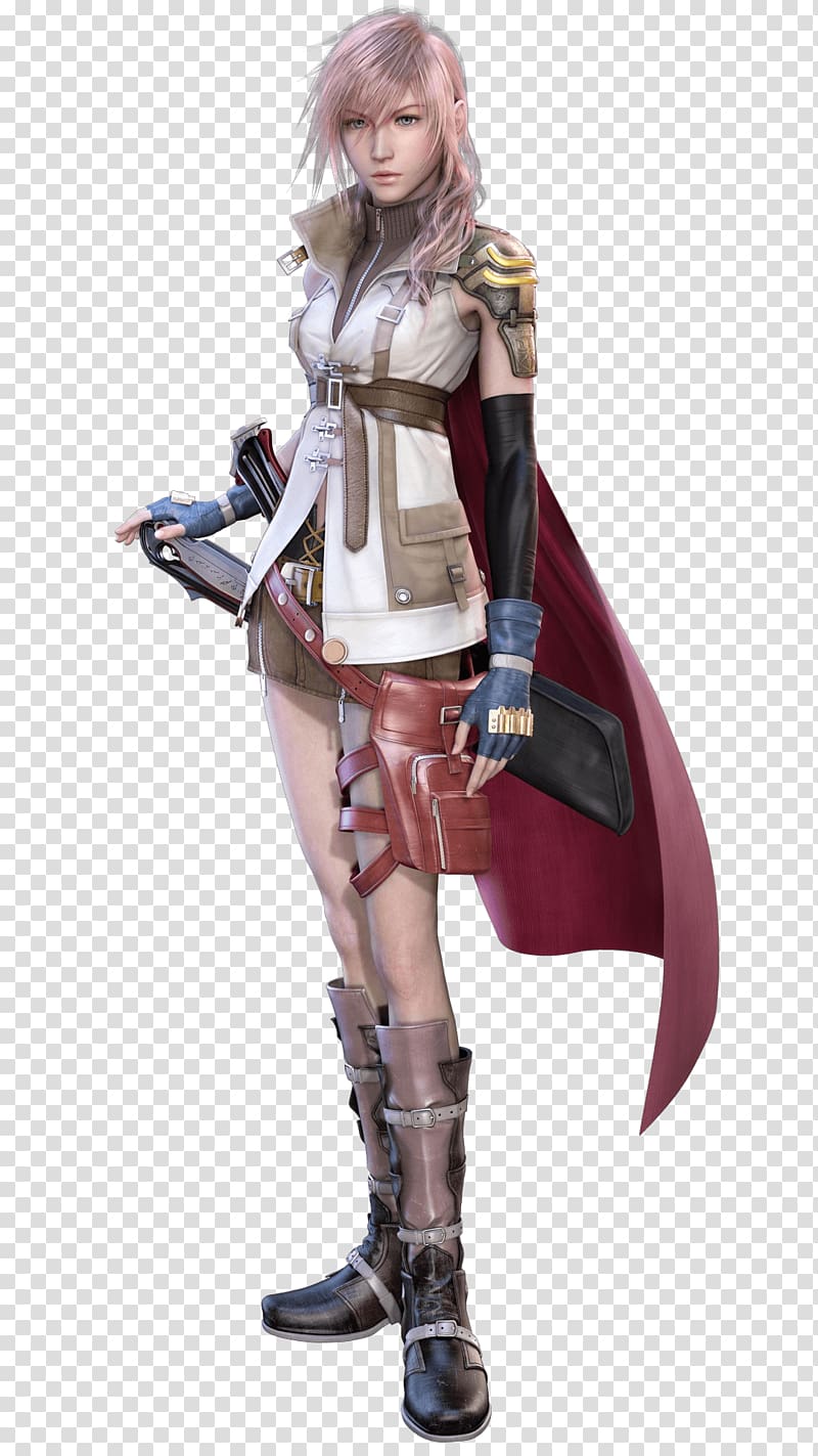 woman anime character wearing red cape illustration, Final Fantasy Standing transparent background PNG clipart