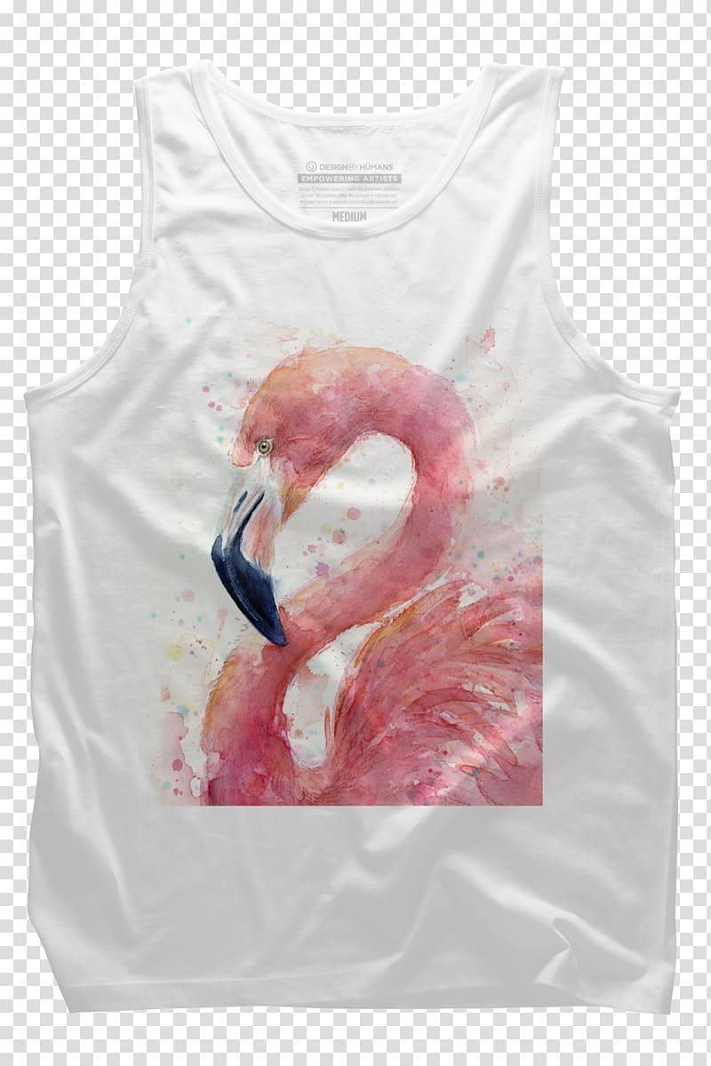 Watercolor painting Art Portrait, watercolor flamingo transparent background PNG clipart