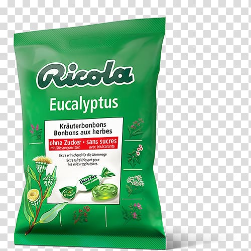 Liquorice Ricola Candy Pastille Sugar, Green Eucalyptus transparent background PNG clipart
