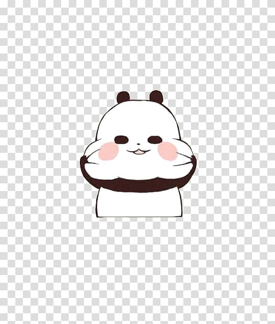 Sticker Facial expression Sina Weibo Face, Cartoon giant panda transparent background PNG clipart