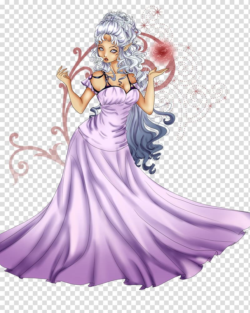 Anime Rococo Dress Drawing, Anime transparent background PNG clipart