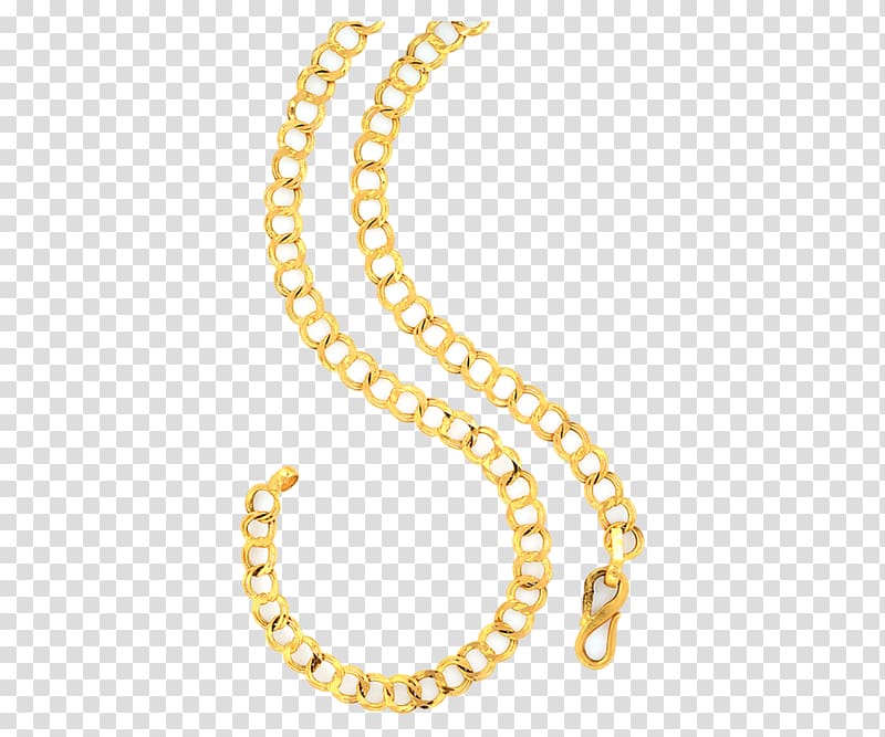 Jewellery Bracelet Chain Medical identification tag Earring, gold chain transparent background PNG clipart