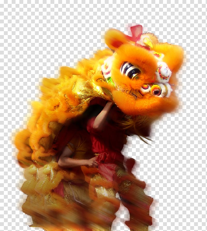 Lion dance Chinese New Year Festival, Chinese New Year lion dance festival element transparent background PNG clipart