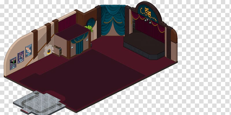 Habbo Hotel Lightpics Home page, teatro transparent background PNG clipart