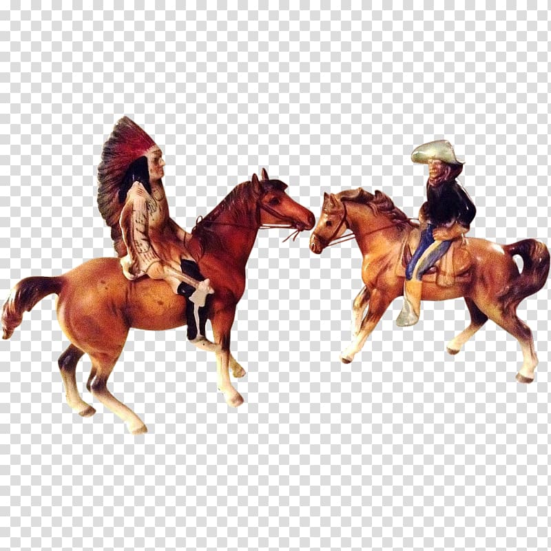 Horse American frontier Figurine Cowboy Model figure, cowboy transparent background PNG clipart