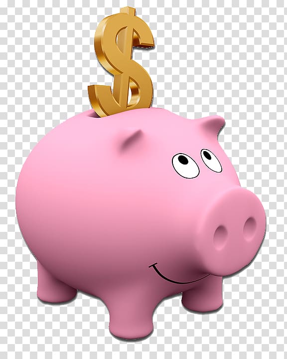 Piggy bank transparent background PNG clipart