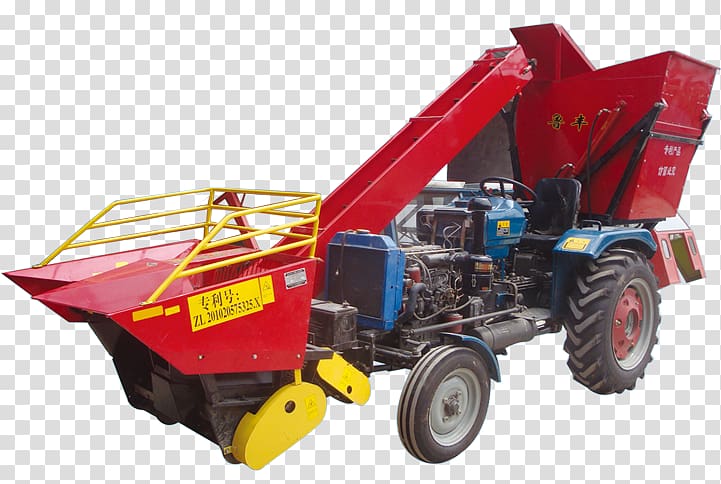 Tractor Corn harvester Maize Machine, Knapsack Corn Harvester transparent background PNG clipart