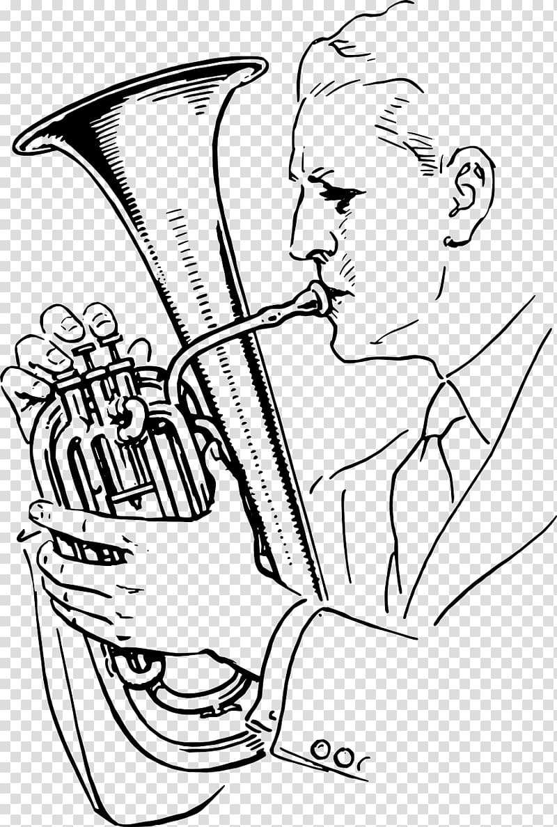 Musical Instruments Tenor horn Trumpet Drawing, musical instruments transparent background PNG clipart