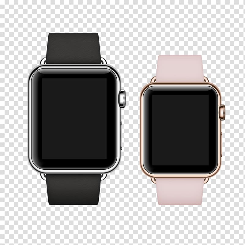 Apple Watch Series 3 Smartwatch, Pink Black Apple transparent background PNG clipart