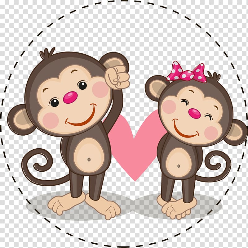 Cartoon, Monkey transparent background PNG clipart