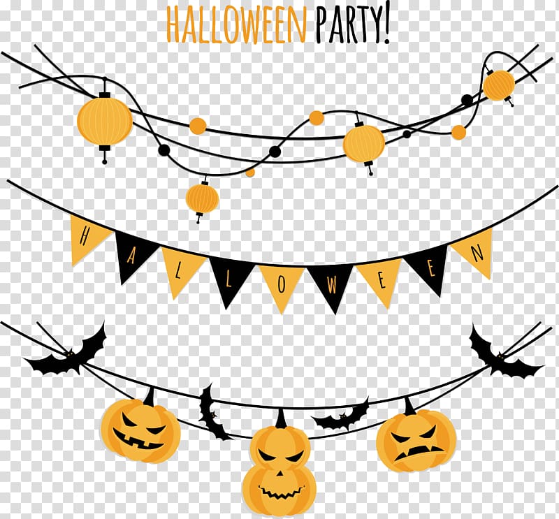 Halloween Party Paper Convite , trick or treat transparent background PNG clipart