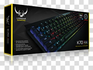 Computer keyboard Corsair Gaming K95 Corsair Gaming K70 RGB Mechanical English, US RGB color model, Edsel Corsair transparent background PNG clipart thumbnail