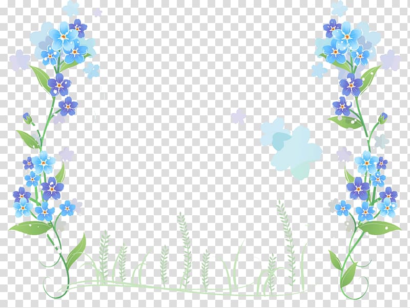 flower frame material transparent background PNG clipart